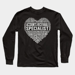 Accounts Receivable Specialist Heart Long Sleeve T-Shirt